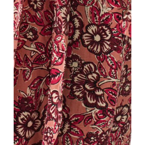 Faherty Pacifica Floral Linen Wrap Skirt | Sz S,  Rose Desert Bloom NWT $138 - Picture 7 of 7